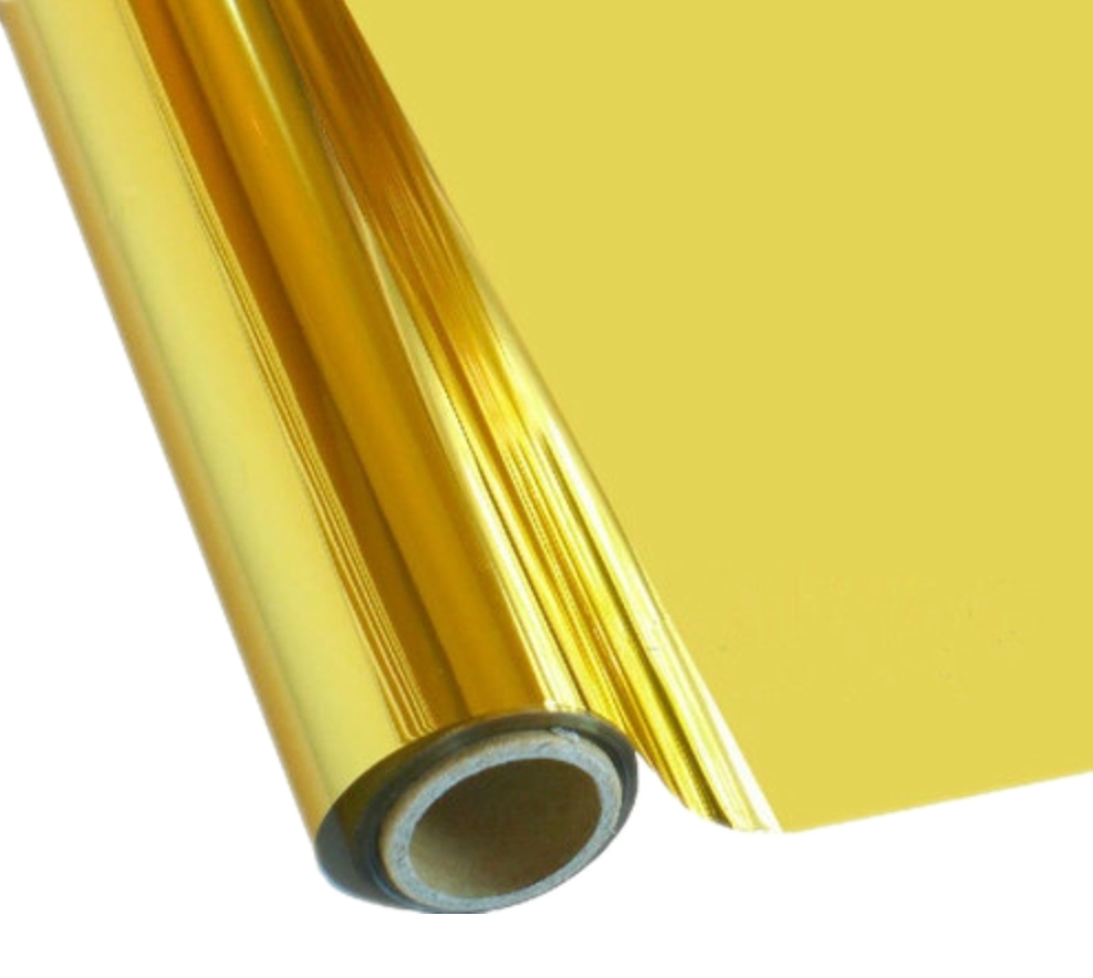 Gold metallized PET sheet rolls for thermoforming trays and premium packaging inserts