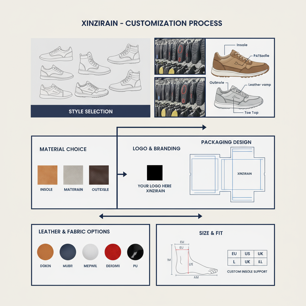 Footwear material and color chart