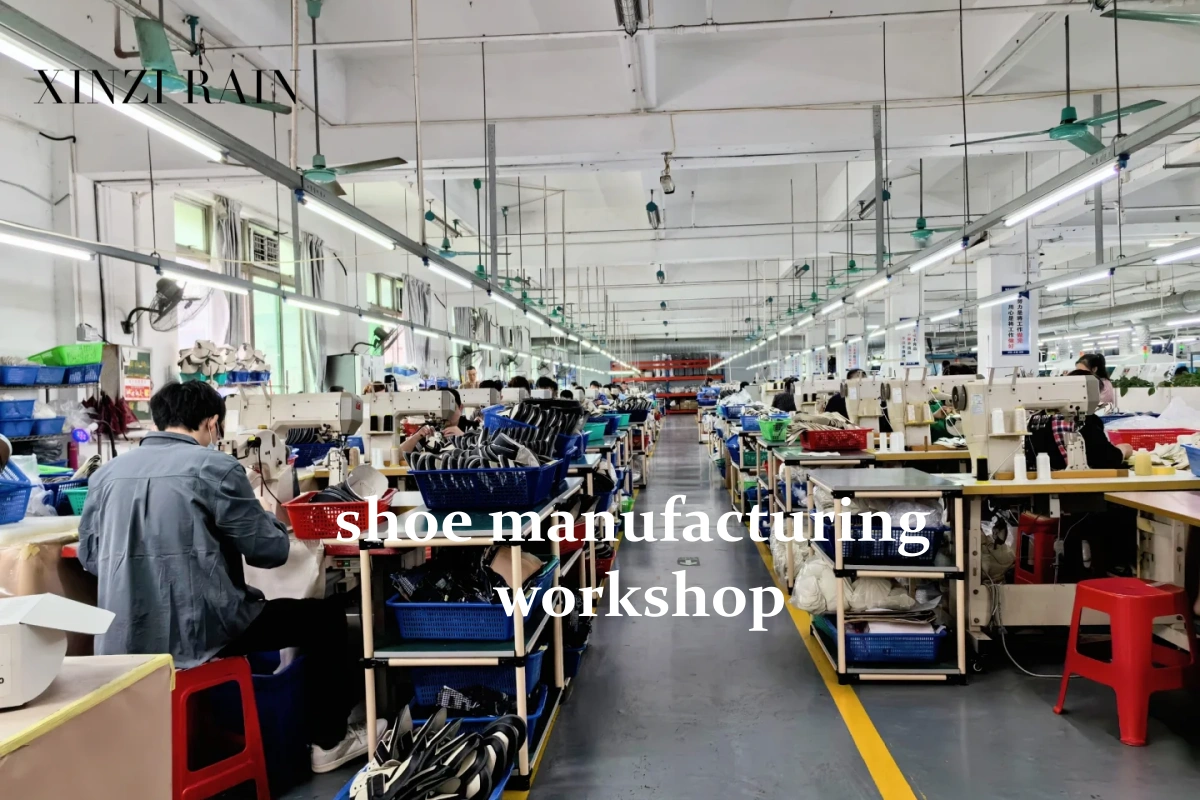 Xinzirain shoemaking workshop scene