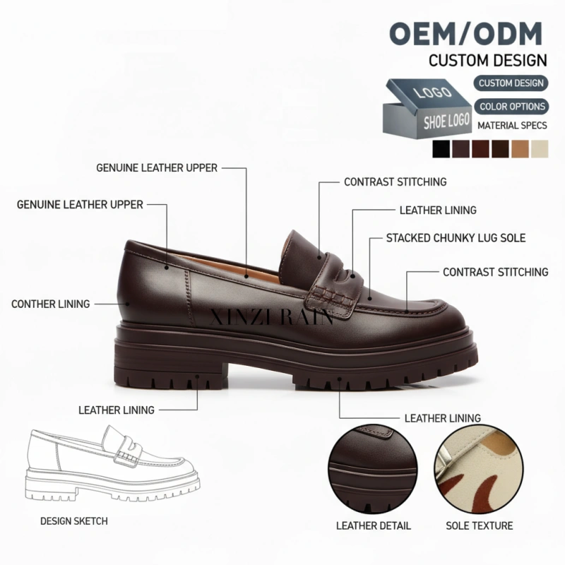 Leather Penny Loafers – OEM ODM Custom Leather Shoes Manufacturer China