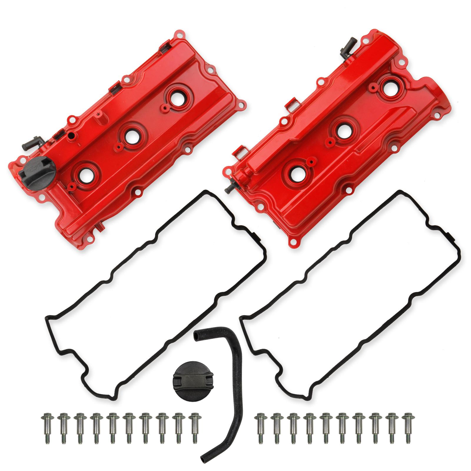 MITZONE Aluminum Valve Cover Compatible with 2005-2019 Nissan Frontier 05-15 Xterra 05-12 Pathfinder NV1500 2500 3500 4.0L V6