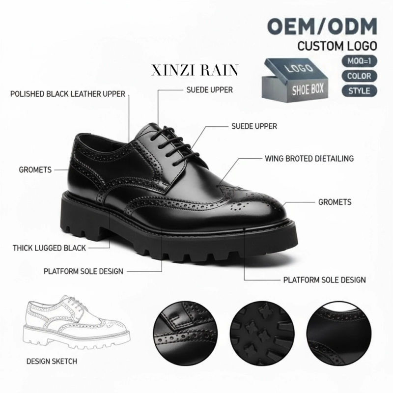 Men’s Leather Shoes for Business & Wedding | OEM Dress Shoe Manufacturer China Product Introduction