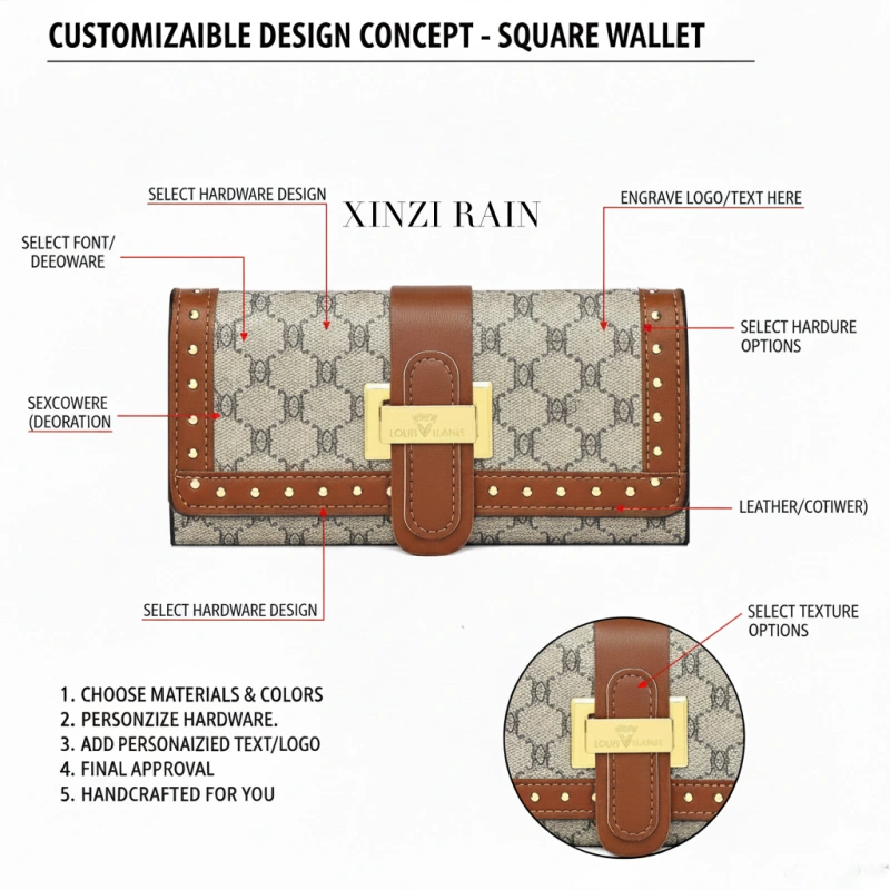 Wholesale Women’s Wallet with Snap Closure | OEM Wallet Factory