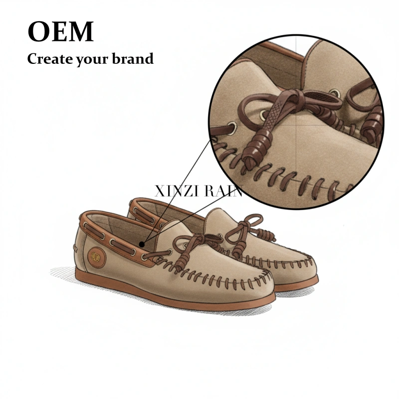 Custom Women’s Casual Shoes | Premium Suede Boat Moccasins Manufacturer