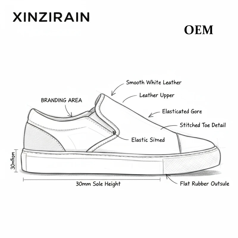 Wholesale Minimal Low Leather Sneakers