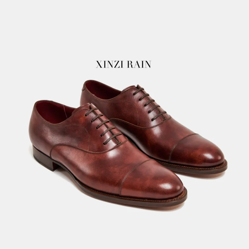 Custom Cap Toe Oxford Dress Shoes