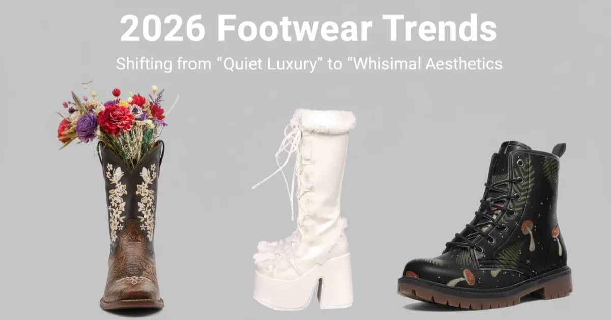 Winter 2026 Footwear Trends: Shifting from "Quiet Luxury" to "Whimsical Aesthetics"
