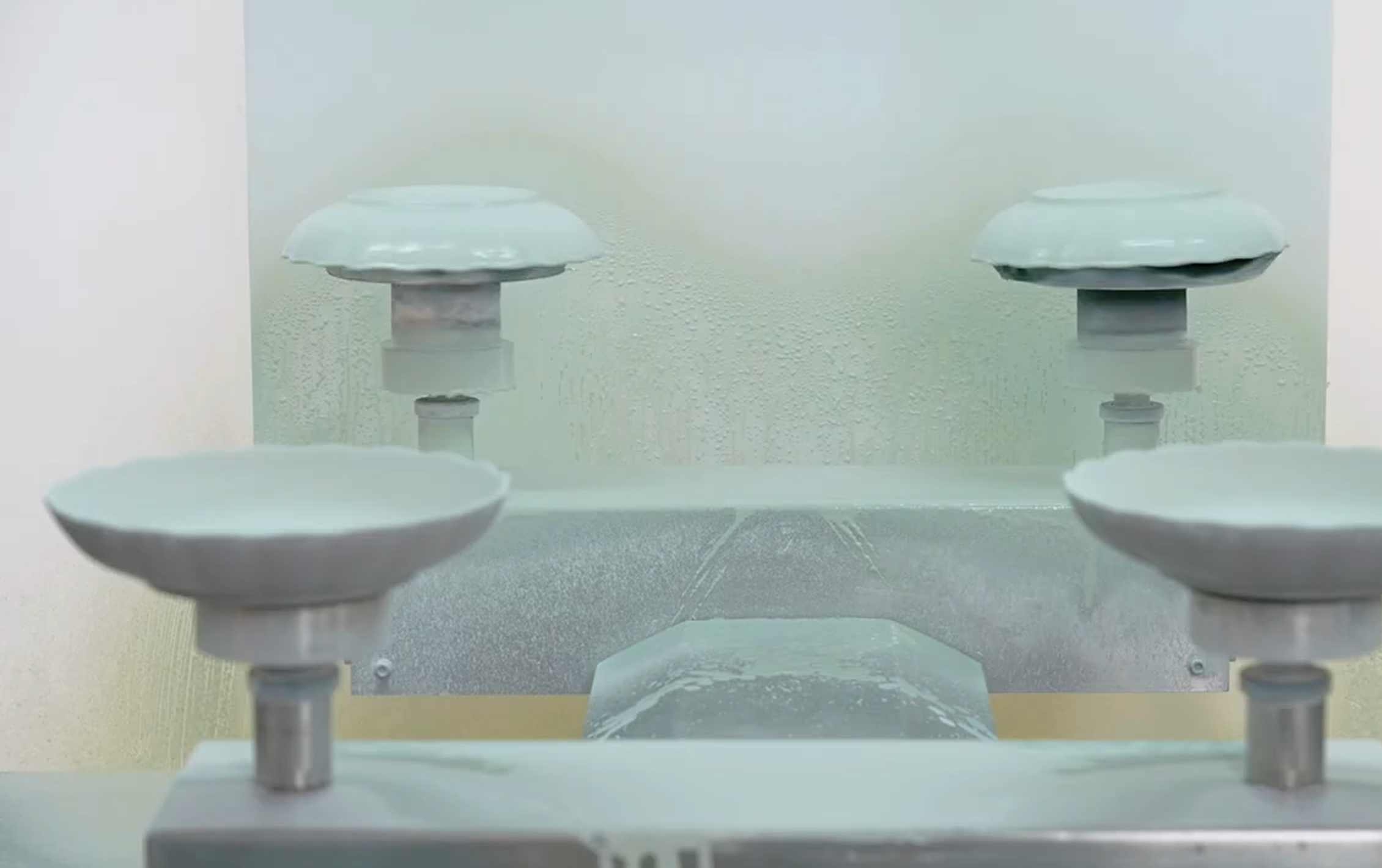 Máquina de pulverização de esmalte de 4 estações