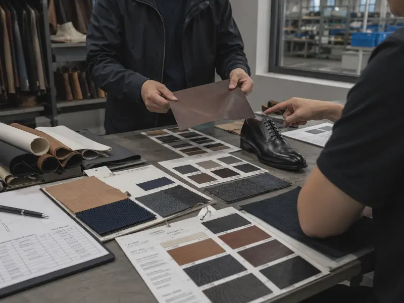 Trouver les bons matériaux (Approvisionnement en matières premières pour chaussures) - herrains.webp