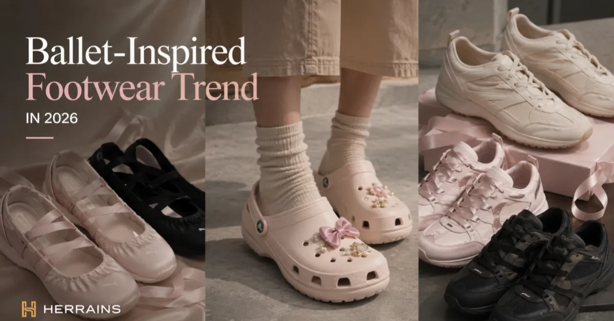 Tendencia de calzado inspirada en el ballet en 2026: Crocs, Keen y zapatillas deportivas toman el protagonismo.