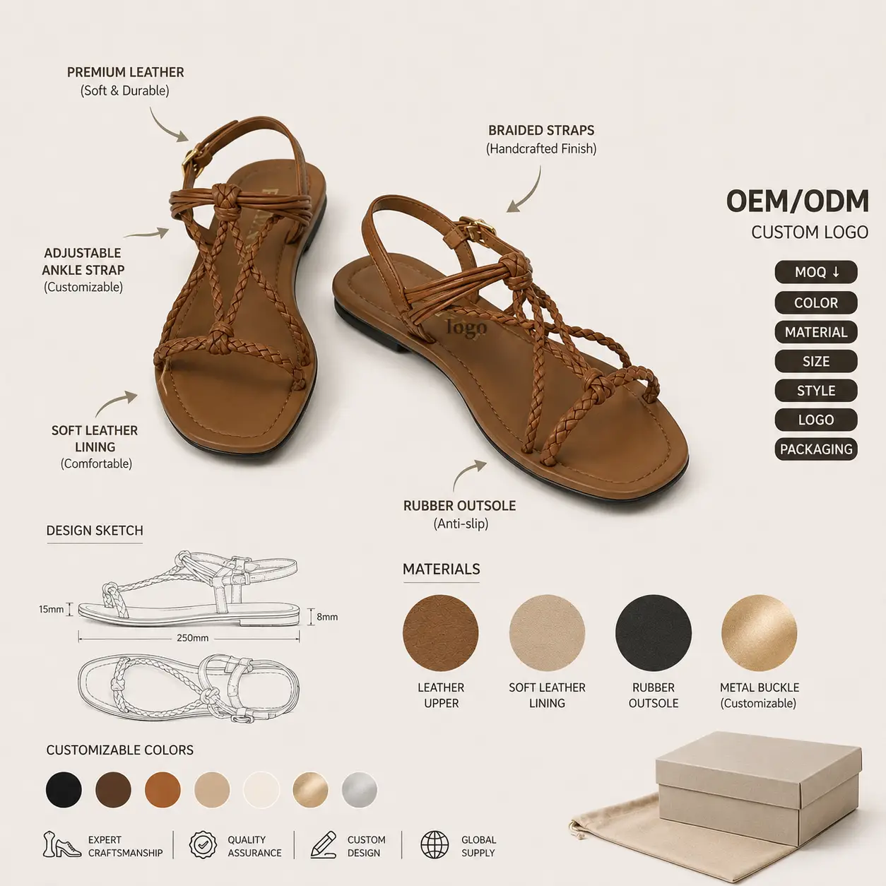 Custom Leather Sandals Manufacturer - herrains Custom Leather Sandals Manufacturer - herrains