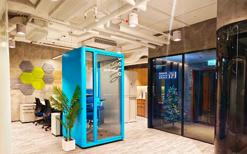 Modern soundproof pod