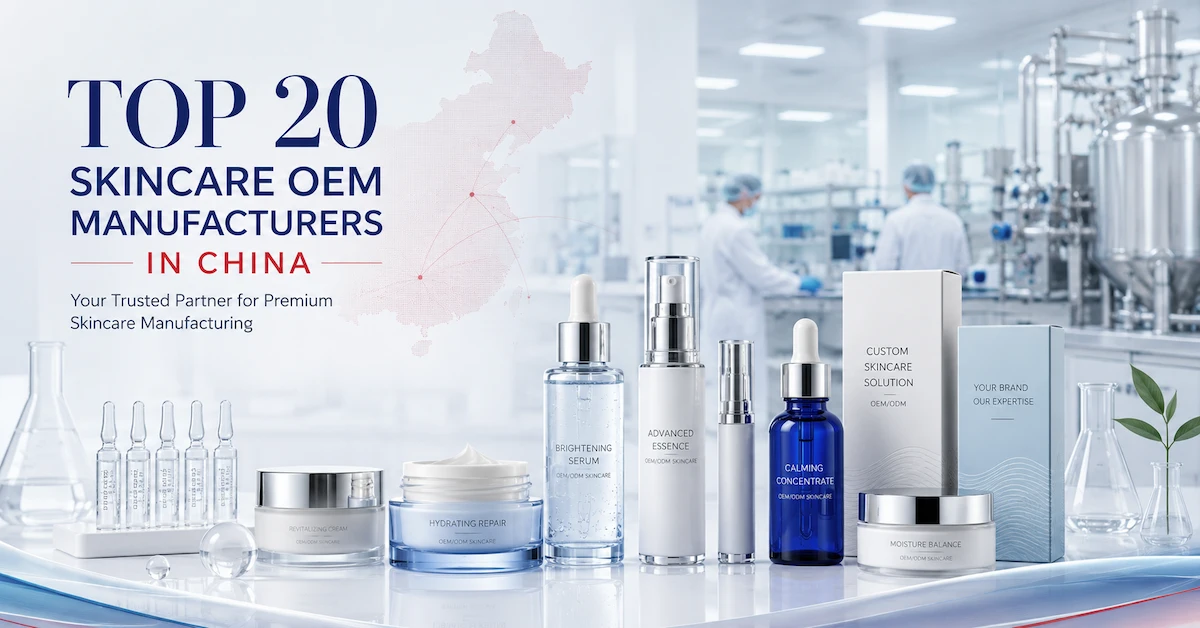 Die 20 größten OEM-Hersteller für Hautpflegeprodukte in China: Ein Beschaffungsleitfaden für Beauty-Marken