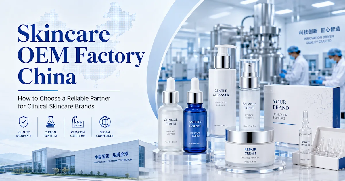 Hautpflege-OEM-Fabrik in China: Wie man einen zuverlässigen Partner für klinische Hautpflegemarken auswählt