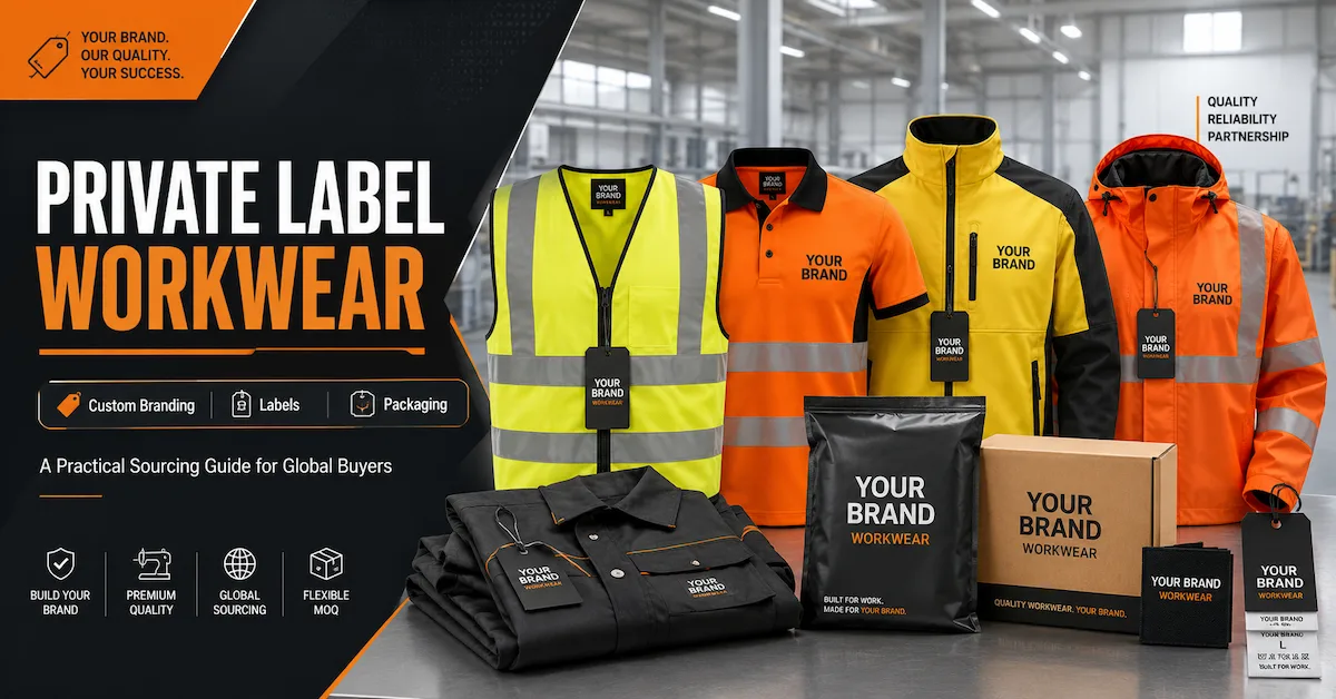 Private label workwear display