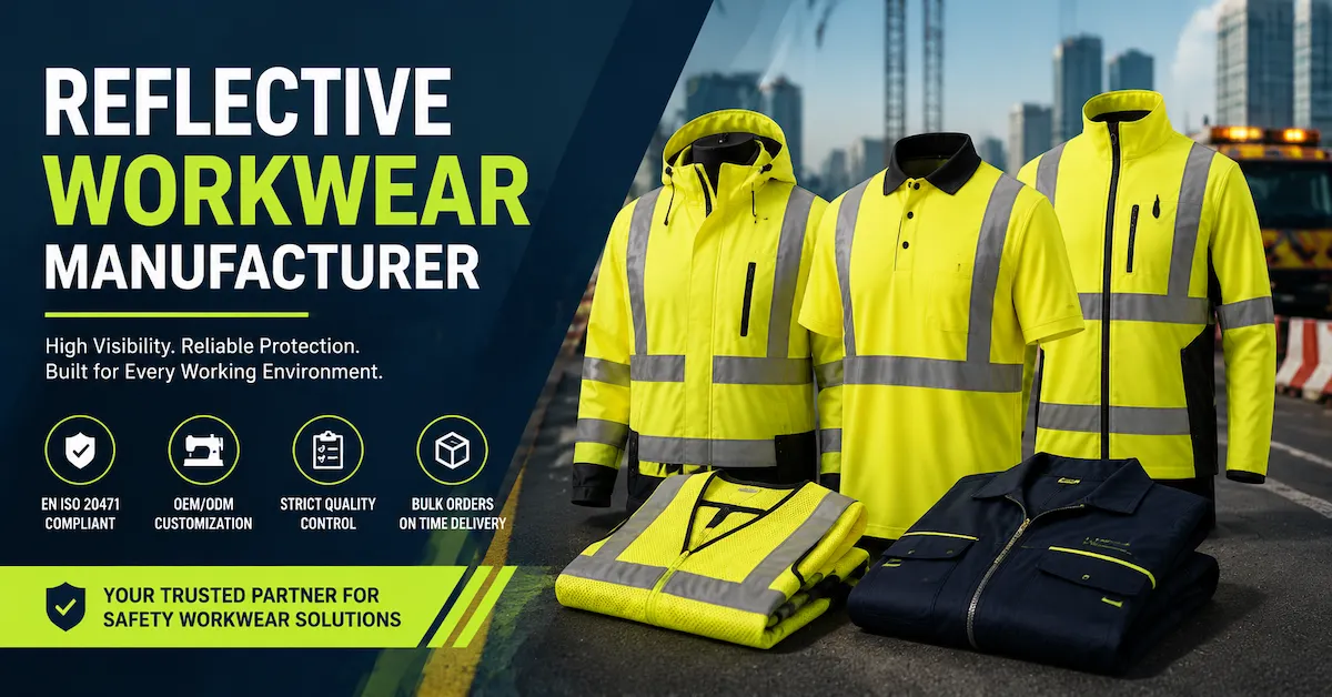 Reflective workwear manufacturer display