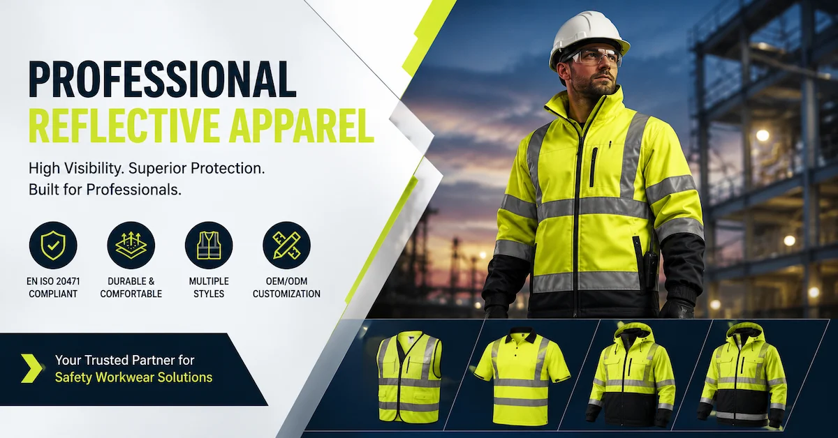 Professional reflective apparel display