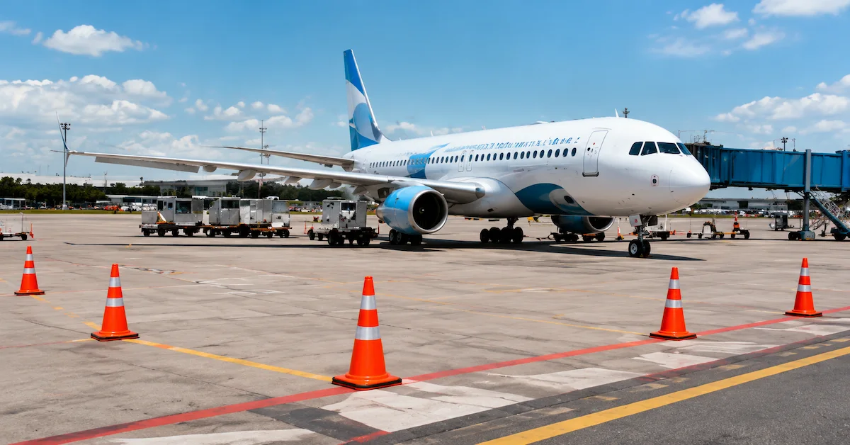 PE traffic cones for airport safety control