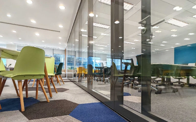 acoustic movable partition panel for office spaces