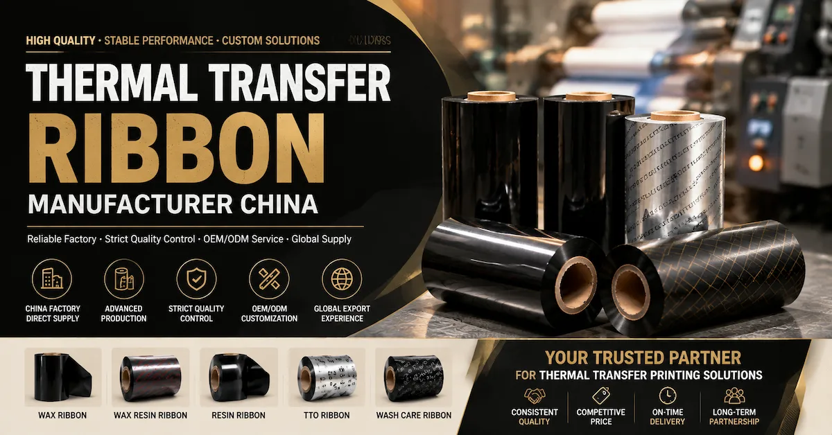 Thermal transfer ribbon manufacturer China