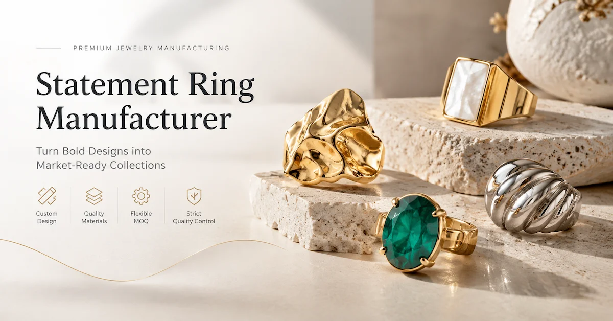 Statement Ring Manufacturer for Unique Jewelry Collections