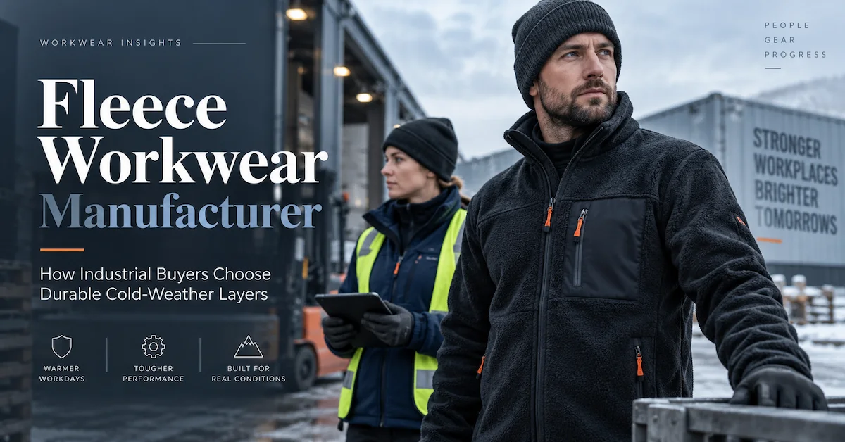 Fleece workwear manufacturer for cold weather