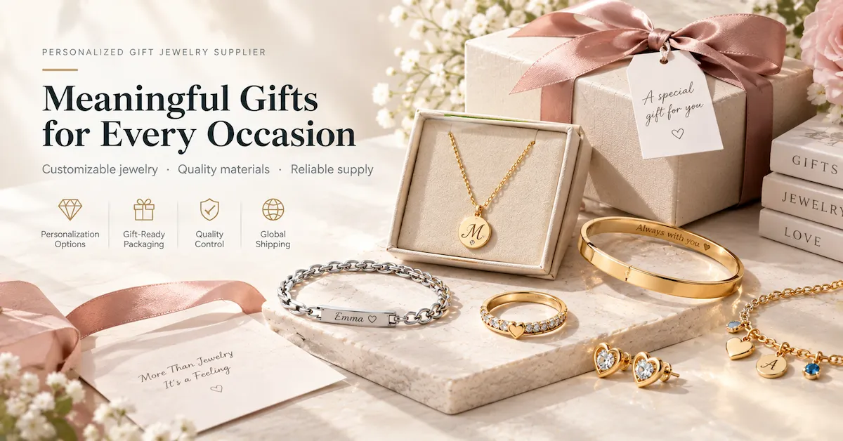 Personalized Gift Jewelry Supplier for Growing Gift Brands