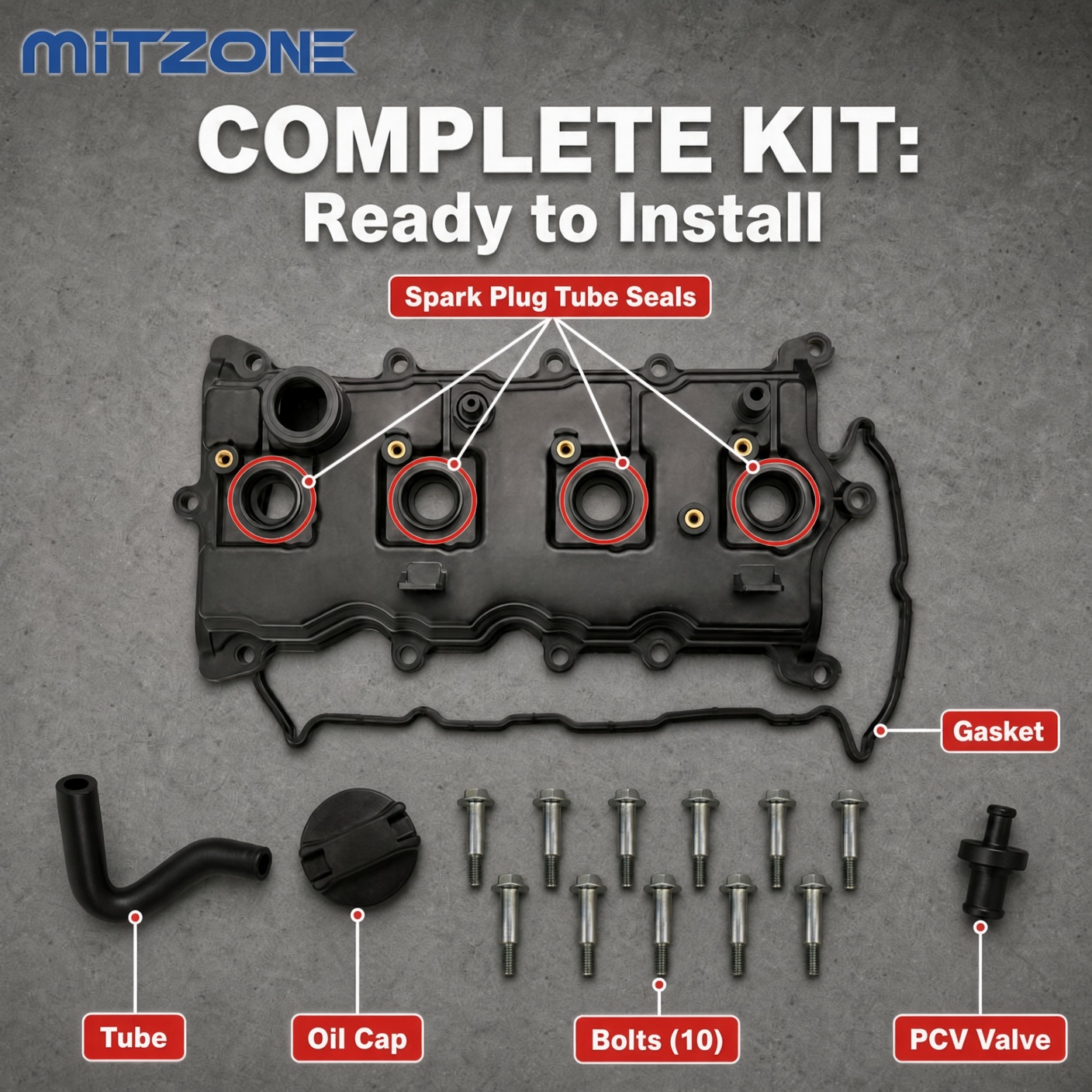 MITZONE Complete Valve Cover Kit: Everything You Need for a Leak-Free Install